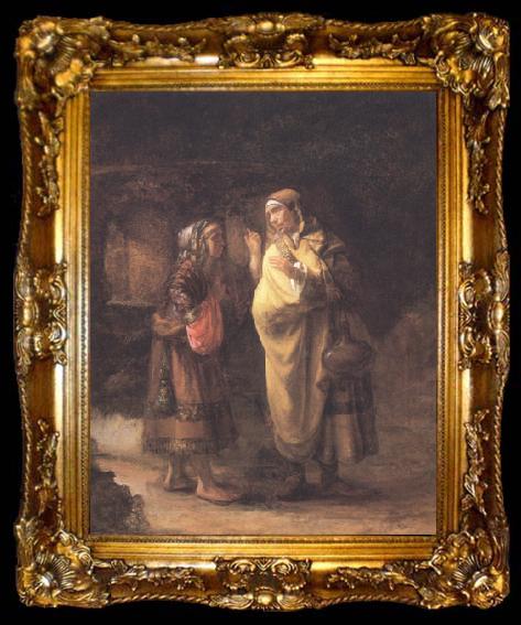 framed  Willem Drost Ruth declares her Loyalty to Naomi (mk33), ta009-2